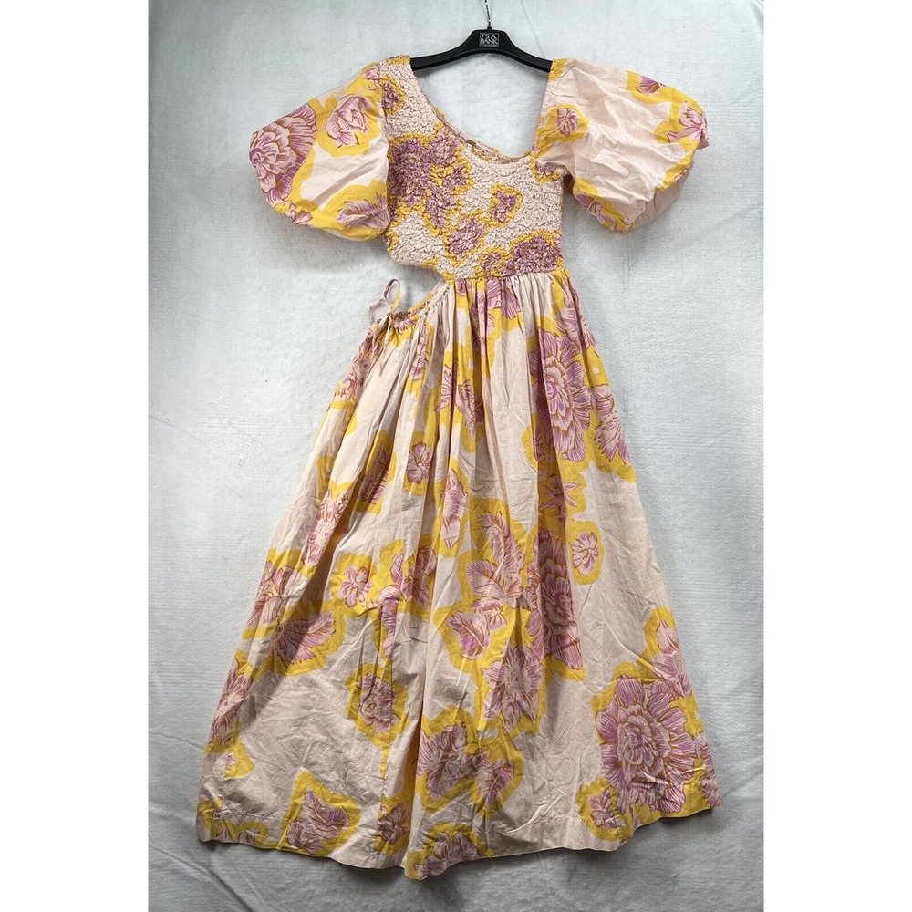 Free People Kalina Printed Midi Dress Size Xsmall - Picture 3 of 14